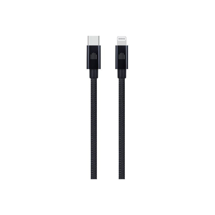 Dviced Kábel USB - C na Lightning Nylon Textile 1,25m - Čierny