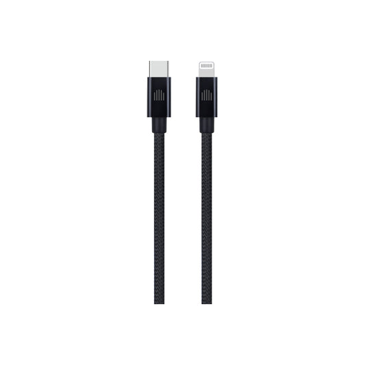 Dviced Kábel USB - C na Lightning Nylon Textile 1,25m - Čierny
