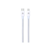 Dviced Kábel USB - C na Lightning Nylon Textile 1,25m - Biely