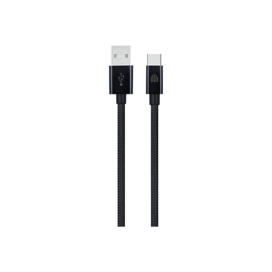 Dviced Kábel USB - A na USB - C Nylon Textil 1,25m - Čierna