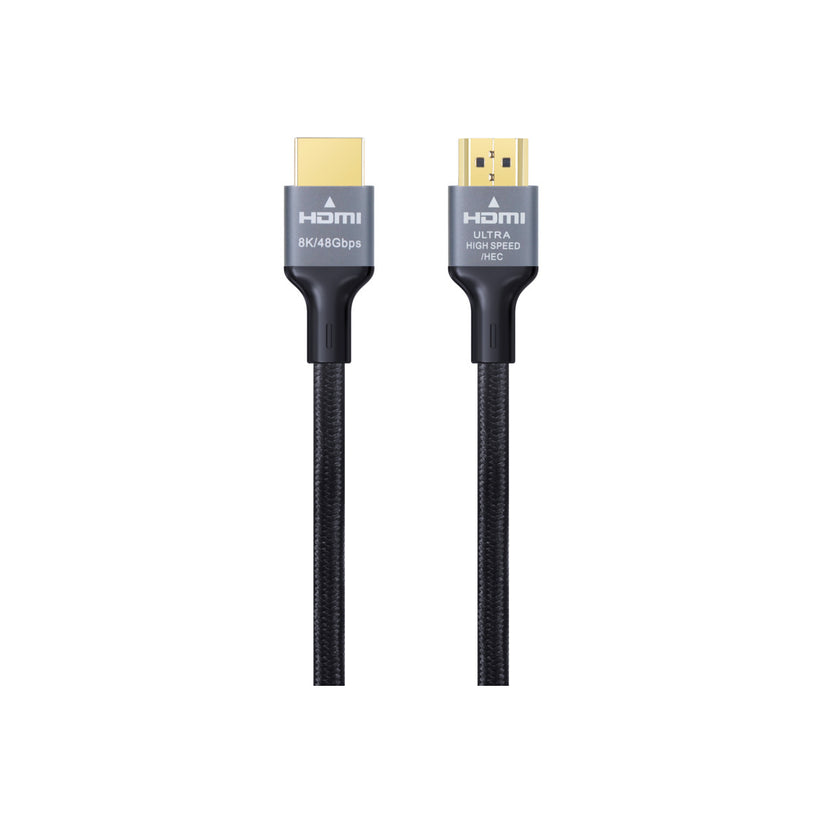 Dviced HDMI kábel pletený 1,5 m - čierny