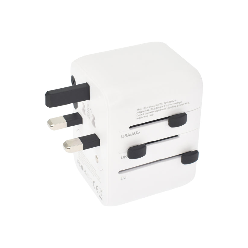 Dviced Univerzálny cestovný adaptér 28W - biela