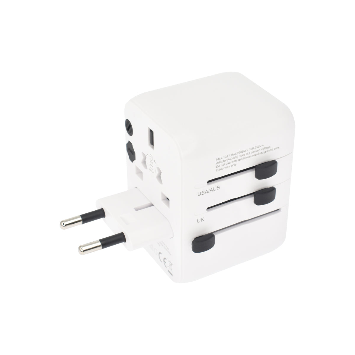 Dviced Univerzálny cestovný adaptér 28W - biela