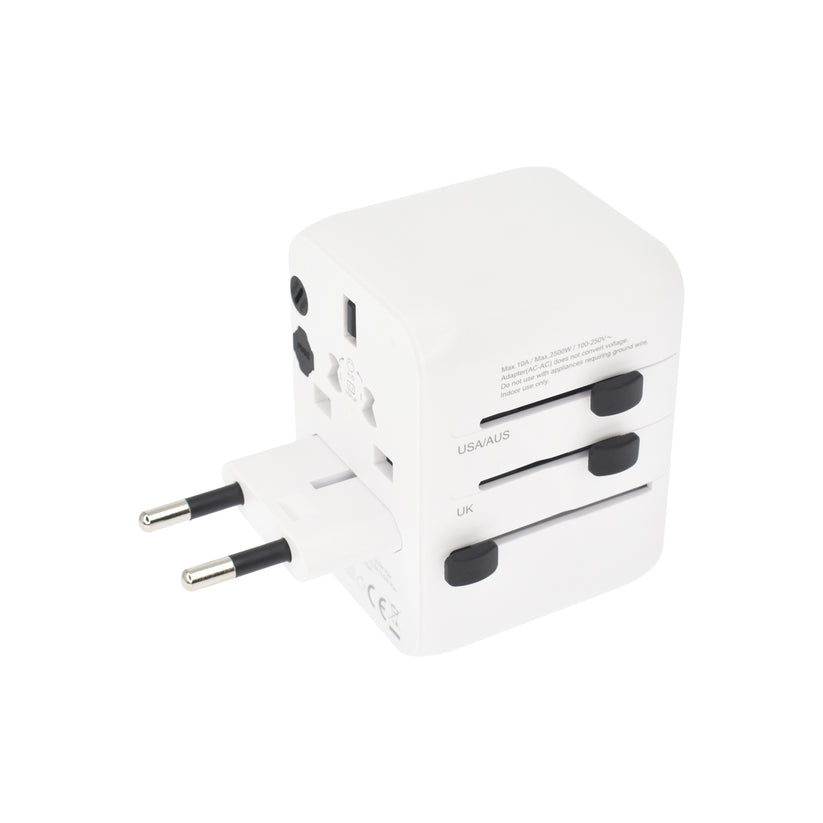 Dviced Univerzálny cestovný adaptér 28W - biela