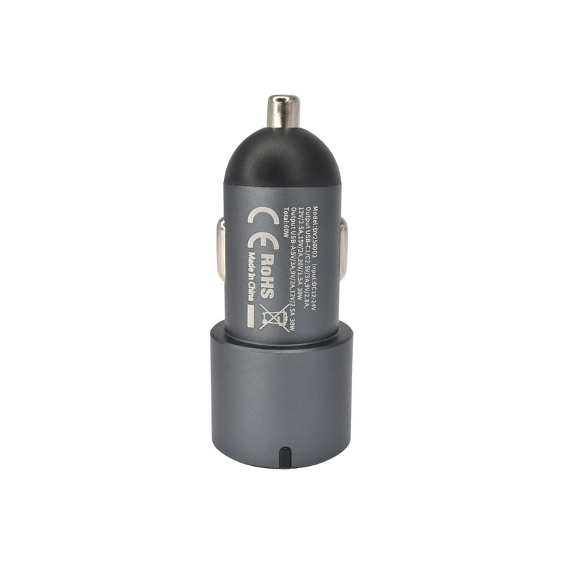 Dviced Autonabíjačka 60W 2C1A - šedá