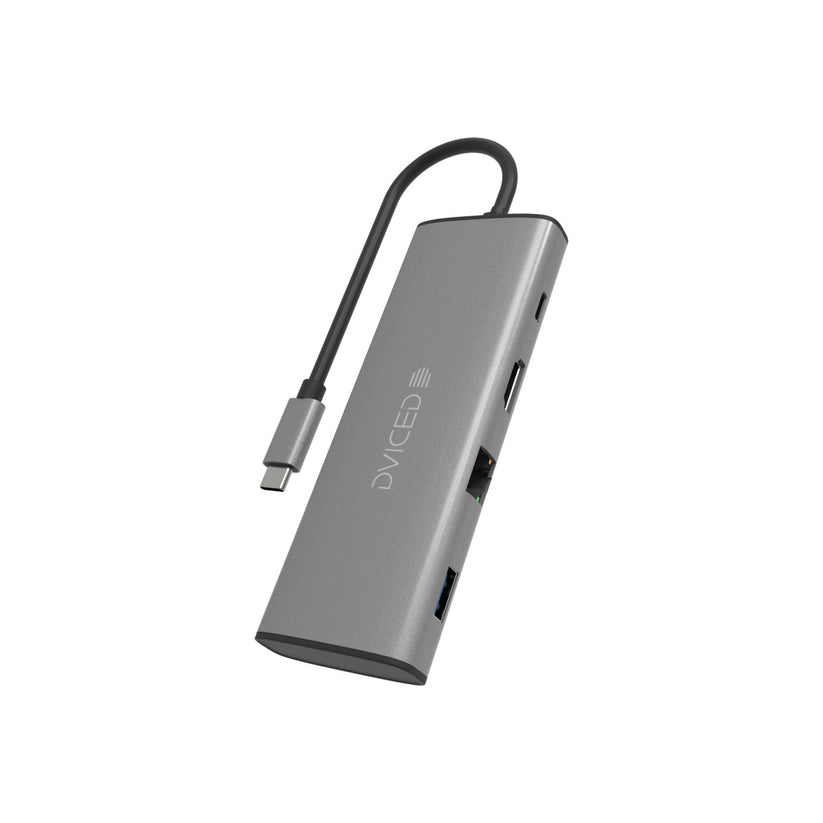 Dviced 9-in-1 HUB Type-C – šedý