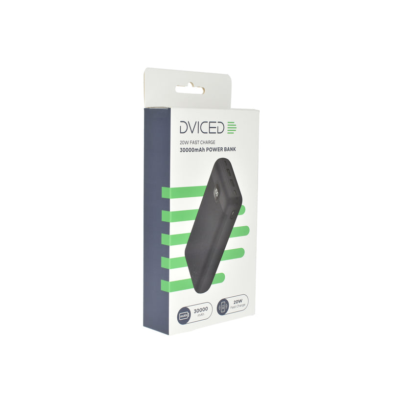 Powerbanka Dviced 30000mAh - čierna