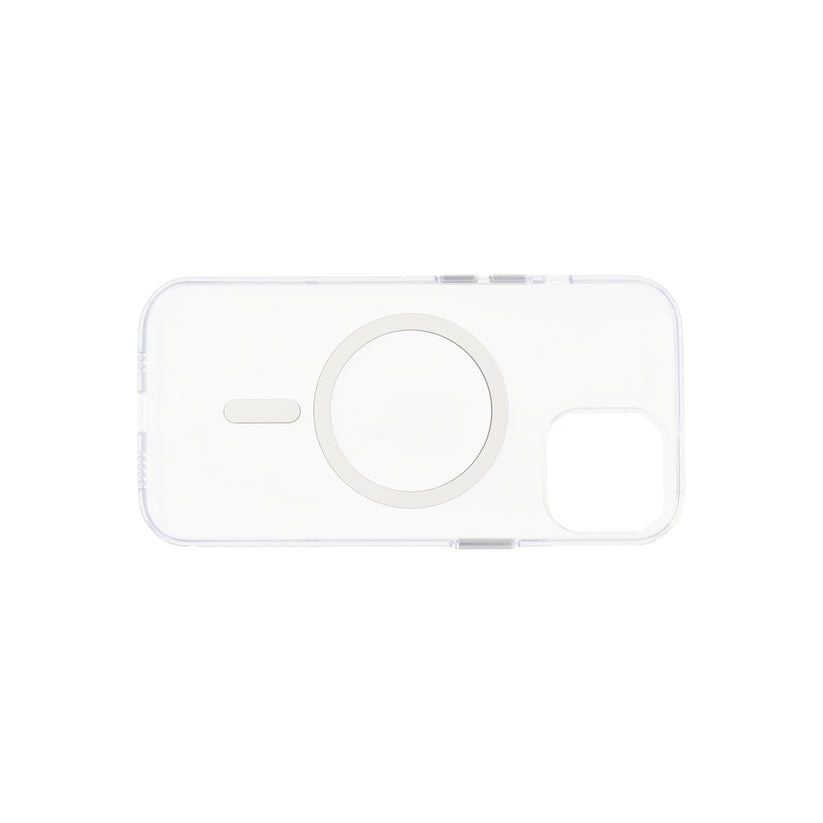 Puzdro Dviced Magsafe iPhone 15 číre - Biele