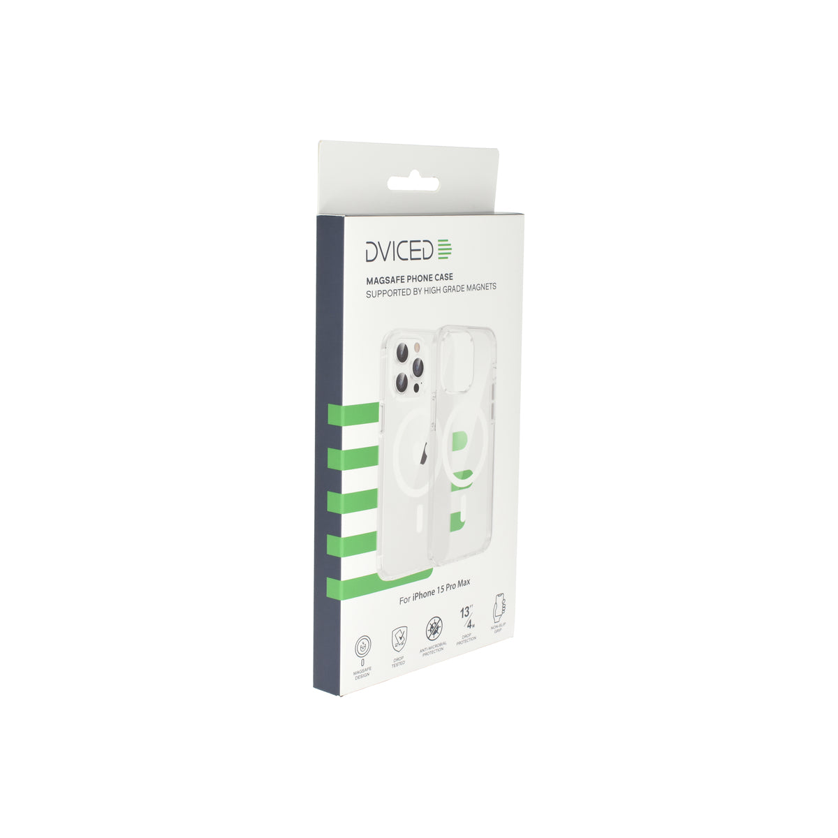 Puzdro Dviced Magsafe iPhone 15 Pro Max číre – biele