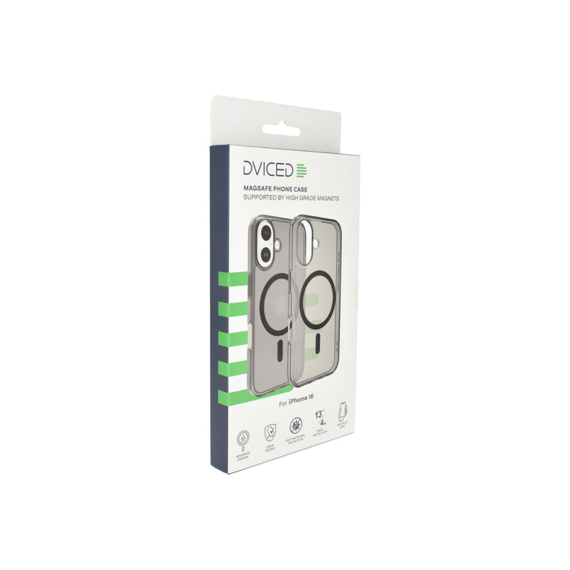 Dviced Magsafe iPhone 16 dymové puzdro - čierne
