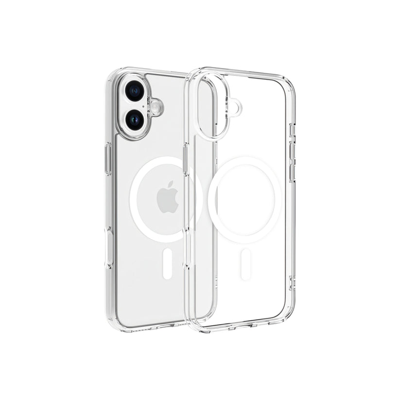 Dviced Magsafe iPhone 16 Plus priehľadné puzdro - biele