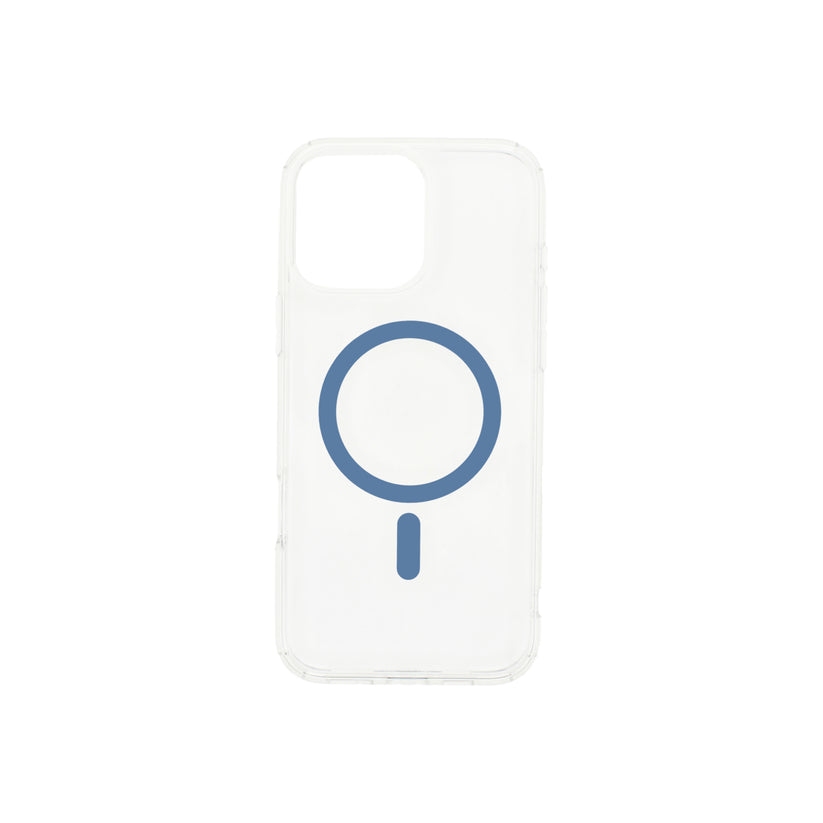 Priehľadné puzdro Dviced Magsafe iPhone 16 Pro – modré