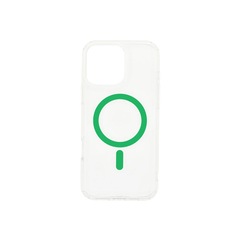 Priehľadné puzdro Dviced Magsafe iPhone 16 Pro – zelené