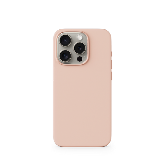 EPICO Mag+ Silicone Case Pro - Peach Pink - iPhone 16 Pro