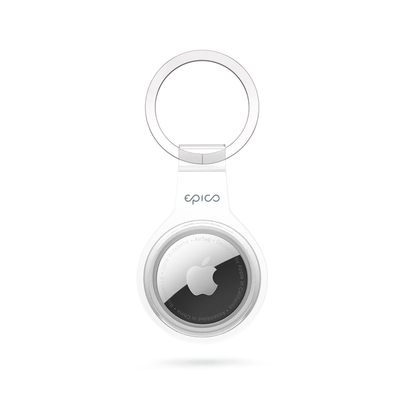 Epico Transparent case pre AirTag - Biela transparentná