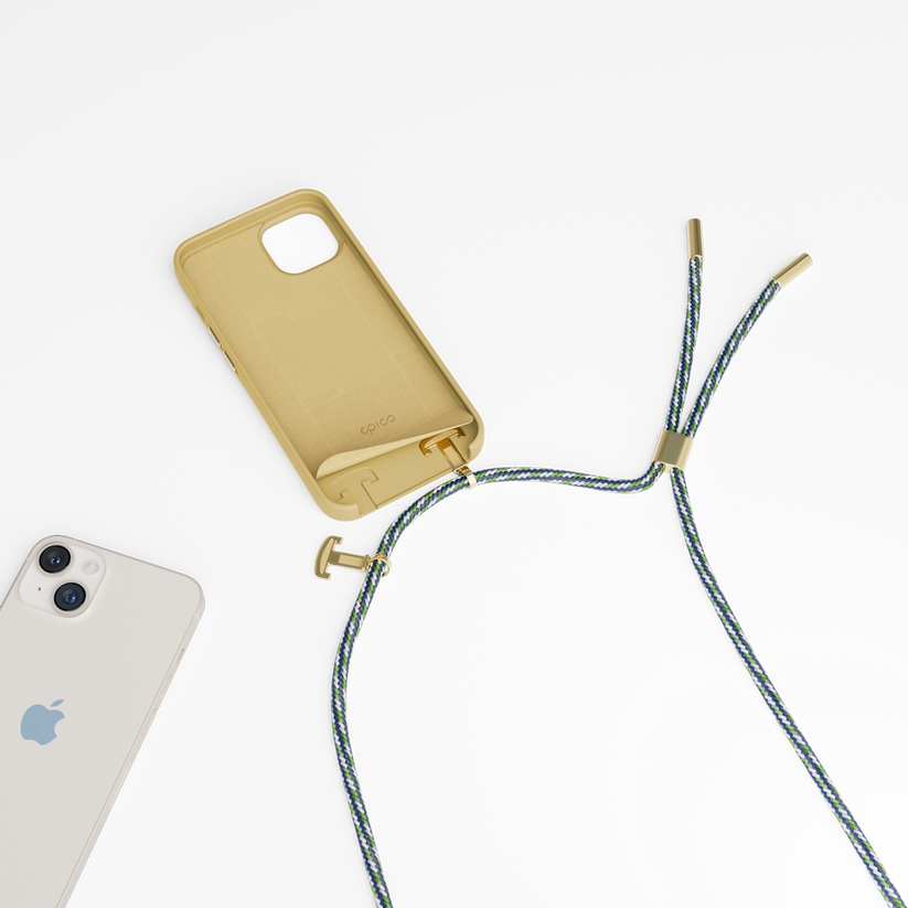 EPICO Silicone Necklace Case  iPhone 13 / 14 (6,1) - sand