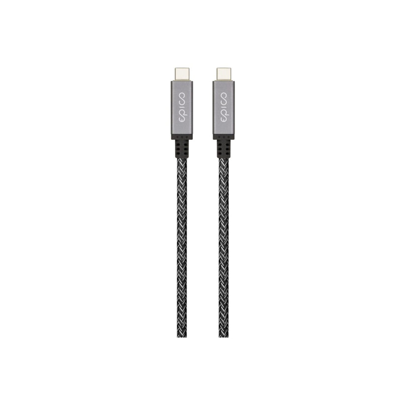 EPICO Fabric Braided Thunderbold 4 Cable - Šedá