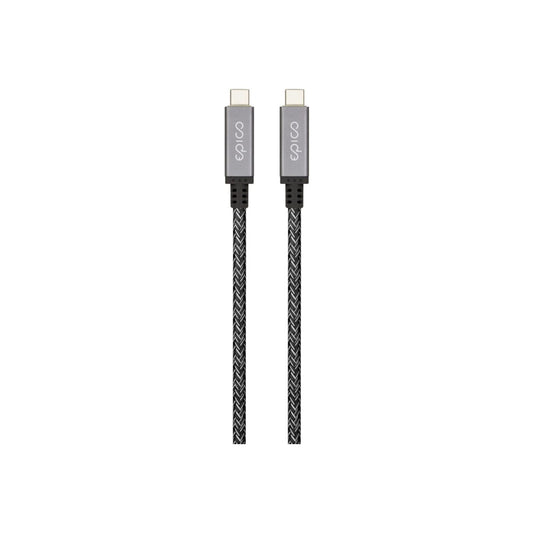 EPICO Fabric Braided Thunderbold 4 Cable - Šedá