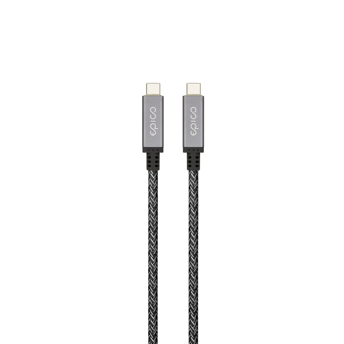 EPICO Fabric Braided Thunderbold 4 Cable - Šedá