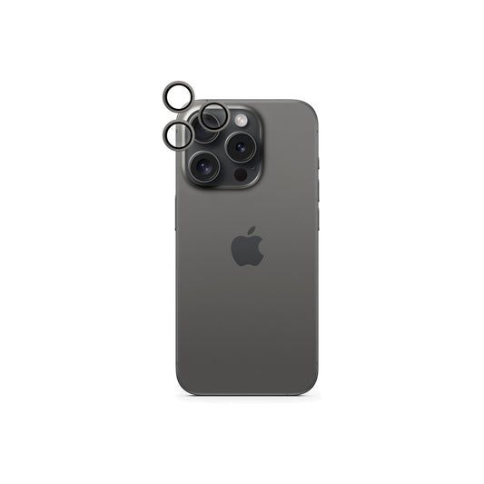 ISTYLE ALUMINIUM LENS PROTECTOR FOR APPLE IPHONE 16 PRO / 16 PRO MAX - BLACK