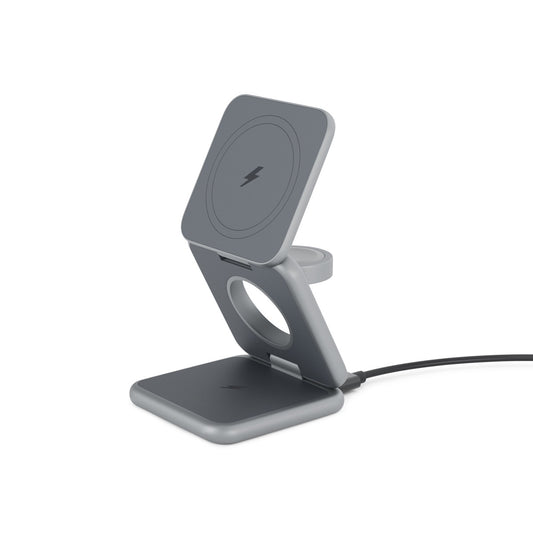 MagSafe skladací bezdrôtový nabíjací stojan iSTYLE Mag+ - vesmírne šedý