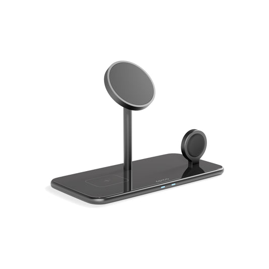 Epico Mag+ Glass Charging Stand MagSafe compatible - Black