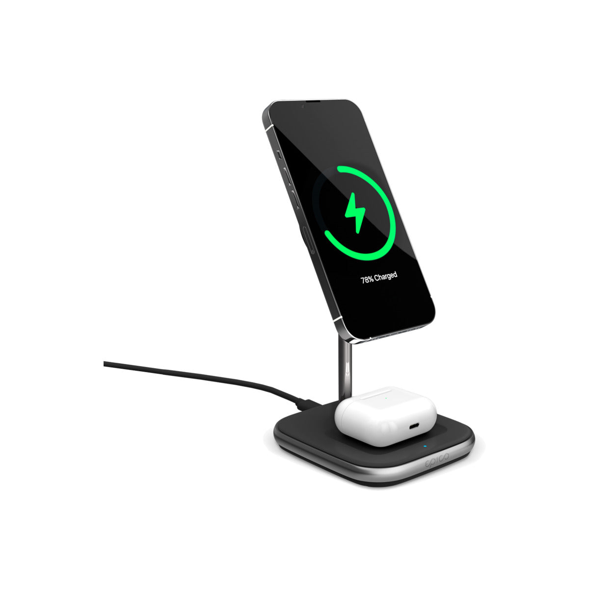 EPICO 2IN1 MagSafe Wireless Charger - Čierna