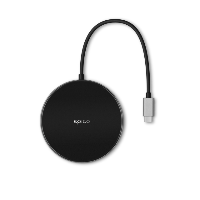 EPICO Wireless Charging Hub - čierna