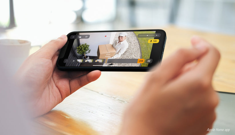 Vonkajšia HomeKit kamera Eve Outdoor Cam Secure Floodlight Camera