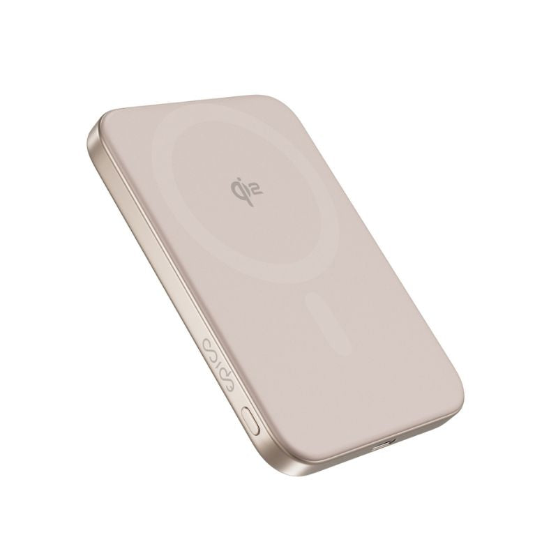Bezdrôtová powerbanka Epico UltraPack Qi2 Slim 5000 mAh Alu Mag+ EM51 - púštny titán