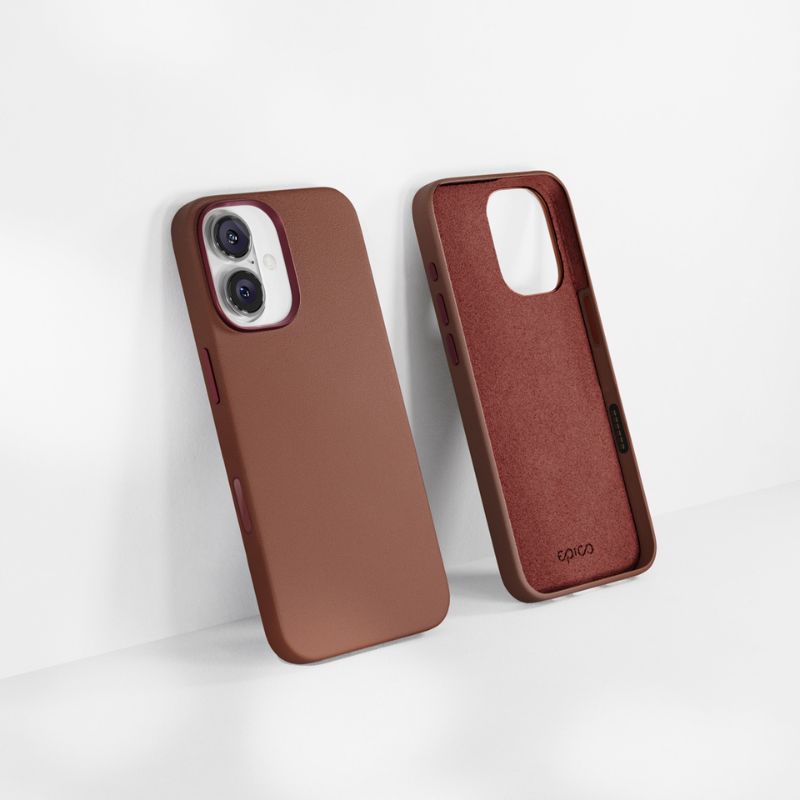 Kryt pre iPhone 16 Epico Leather Pro Mag+ Case - hnedý