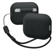 ELAGO Airpods Pro 2 silikónový obal so šnúrkou - čierny
