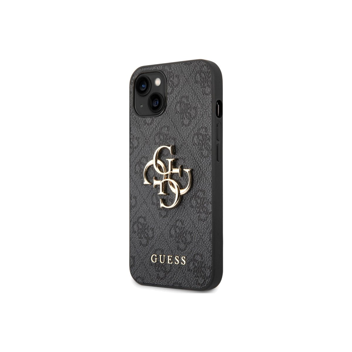 Guess 4G PU Leather 4G Big Metal Logo for iPhone 14 Plus Grey