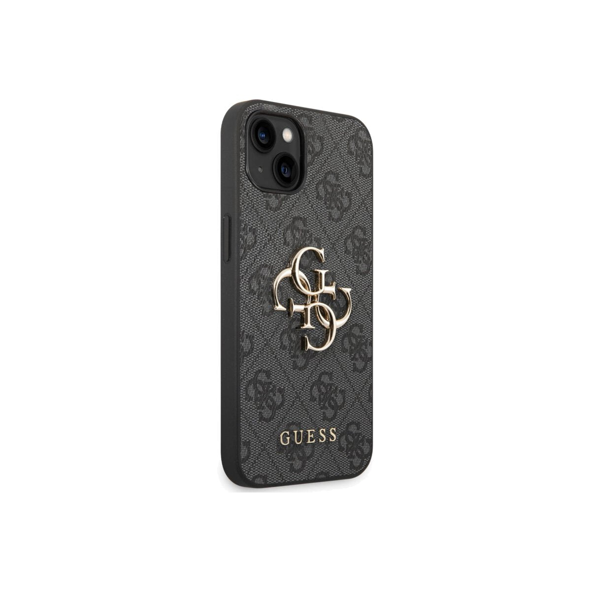 Guess 4G PU Leather 4G Big Metal Logo for iPhone 14 Plus Grey