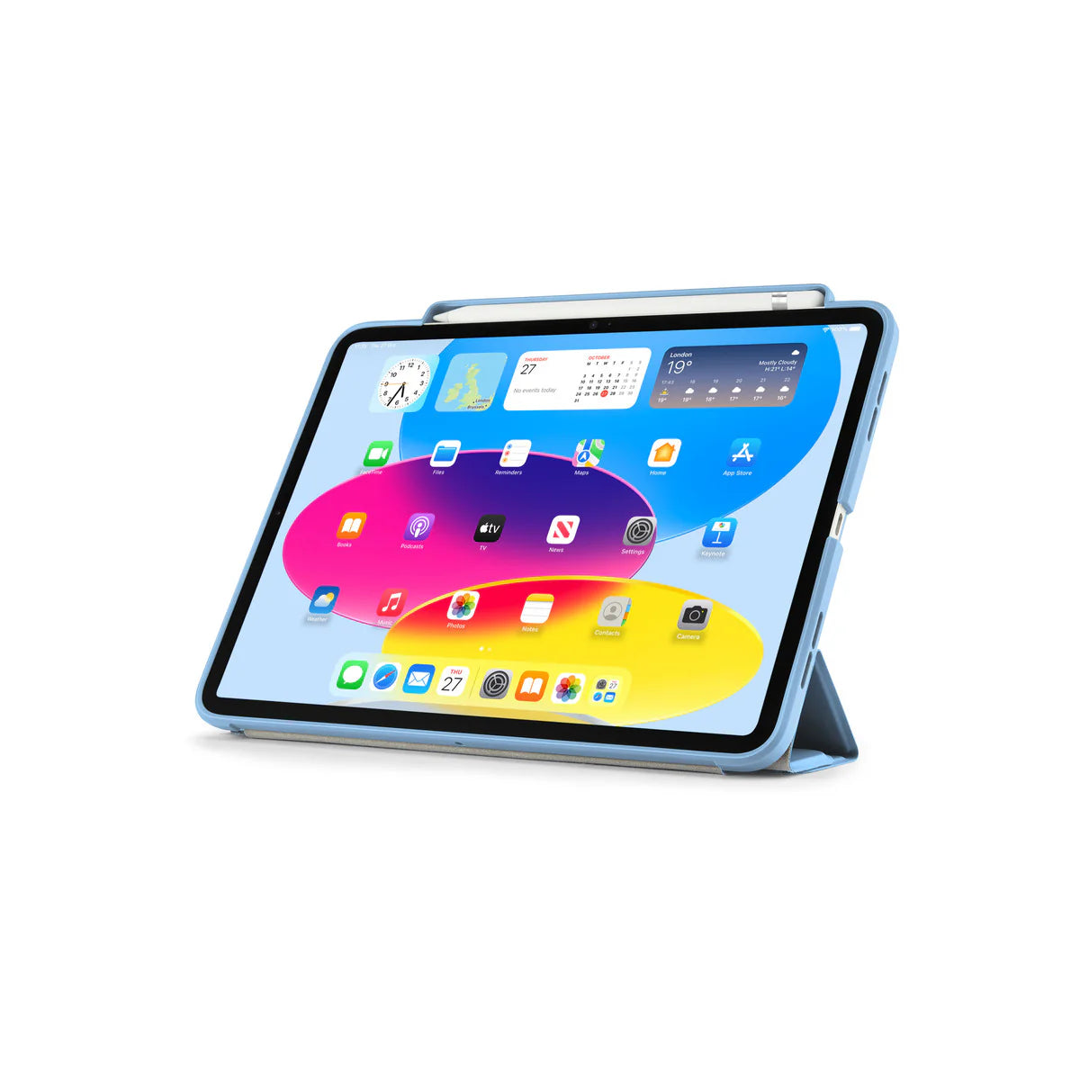 Kryt pre iPad (11./10. generácie) Pipetto Origami No1 Original Case - svetlo modrý