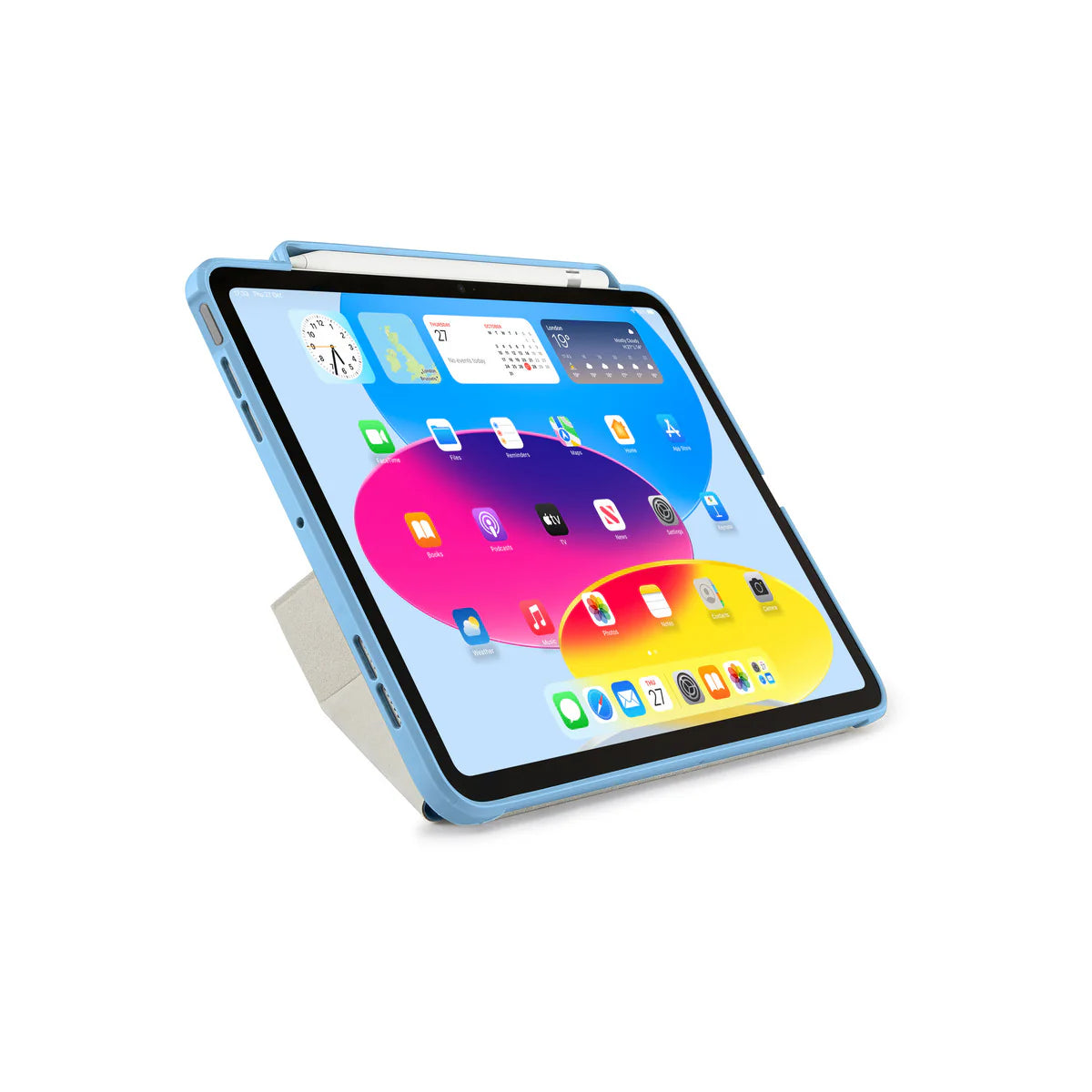 Kryt pre iPad (11./10. generácie) Pipetto Origami No1 Original Case - svetlo modrý