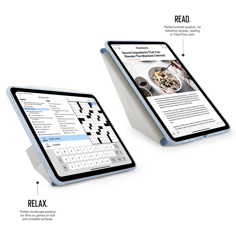 Kryt pre iPad Air 13" (M3,2025/M2,2024) Pipetto Origami No1 Original Case - svetlo modrý - iSTYLE.sk