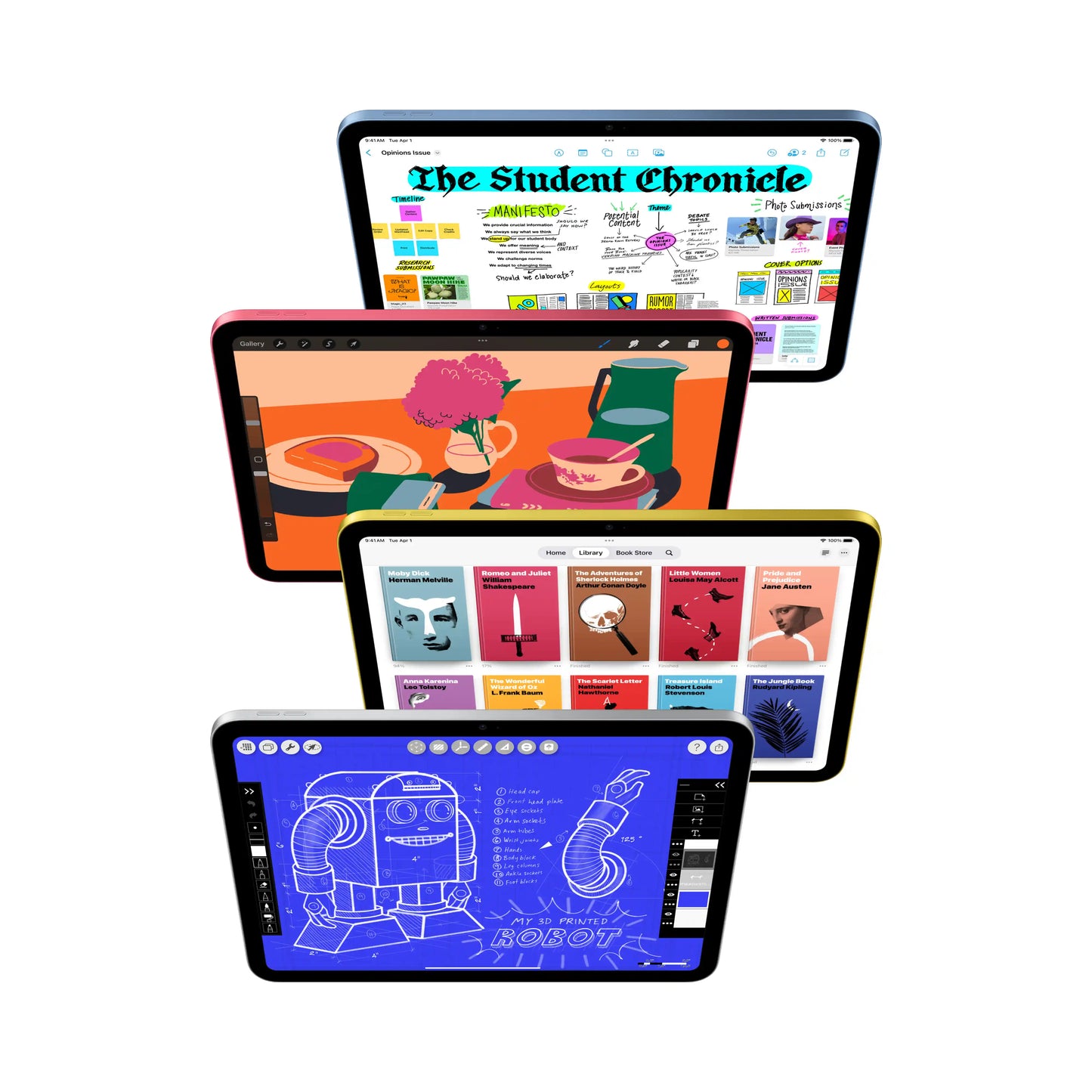 iPad Wi-Fi 128GB - Ružová (A16)