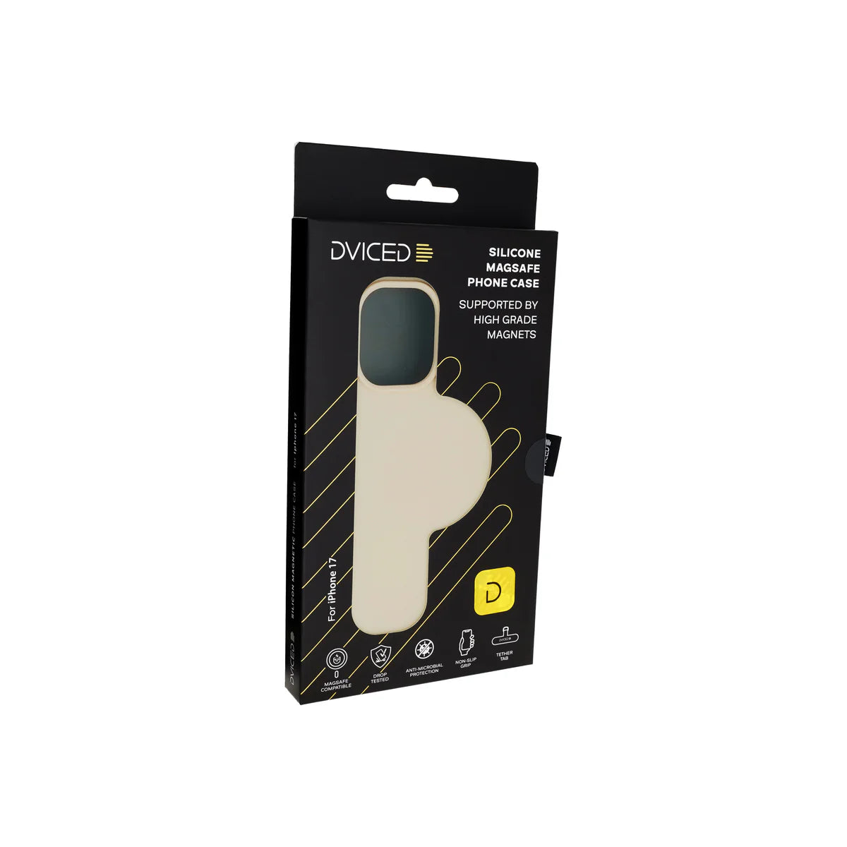 Kryt pre iPhone 17 Dviced Silicone MagSafe Case – béžový