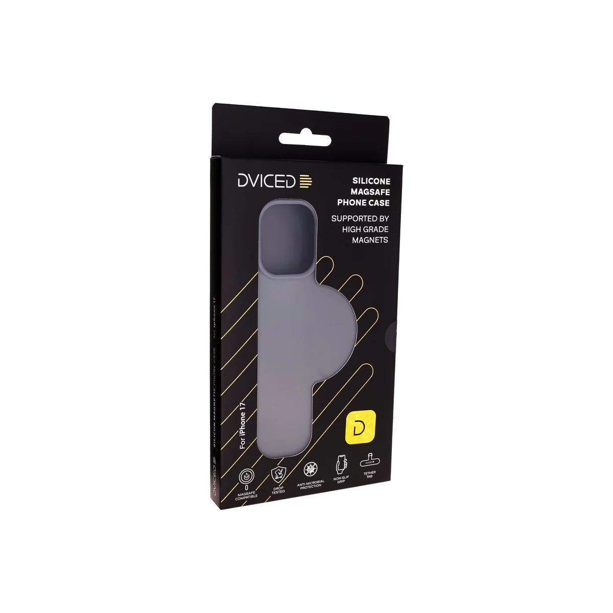 Kryt pre iPhone 17 Dviced Silicone MagSafe Case - šedý