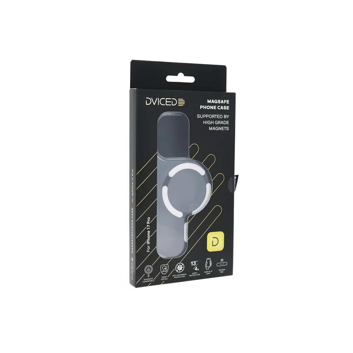 Kryt pre iPhone 17 Pro Max Dviced MagSafe Clear Case - biely