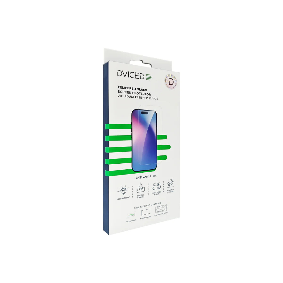 Ochranné sklo Dviced pre iPhone 17 Pro s bezprašným aplikátorom
