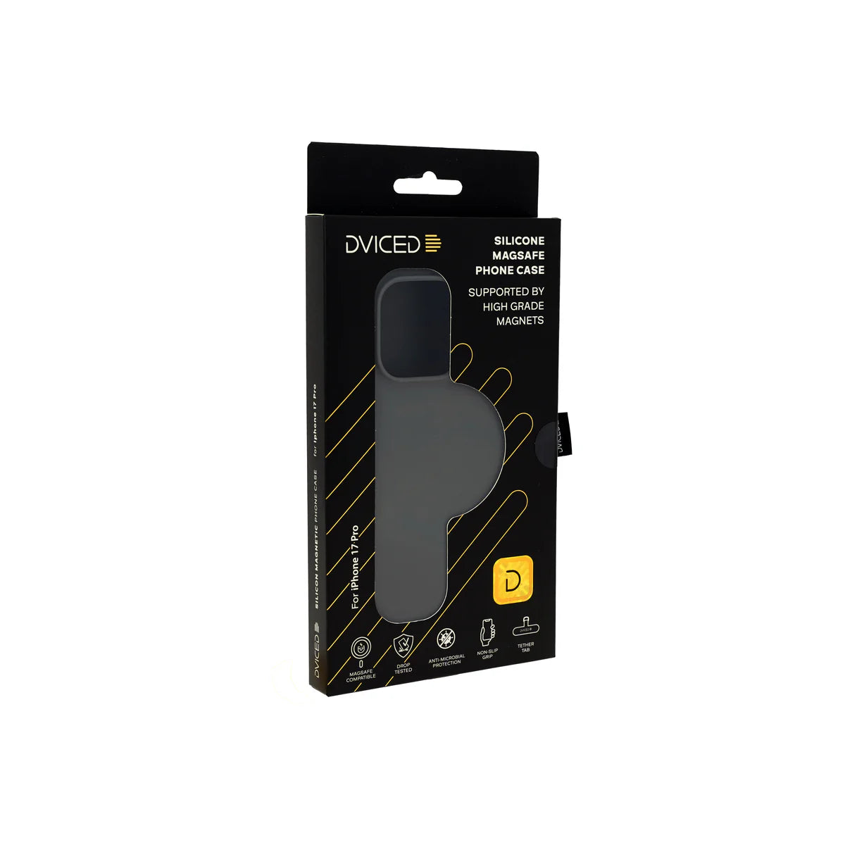 Kryt pre iPhone 17 Pro Max Dviced Silicone MagSafe Case - šedý