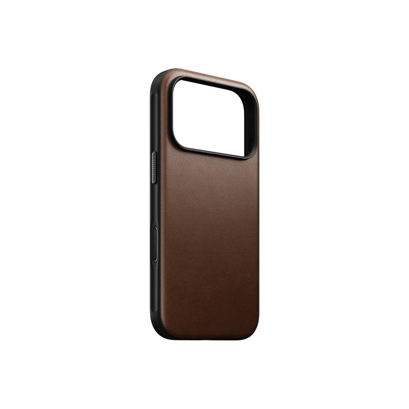 Kryt pre iPhone 17 Pro Max Nomad Modern Leather Case - hnedý - iSTYLE.sk