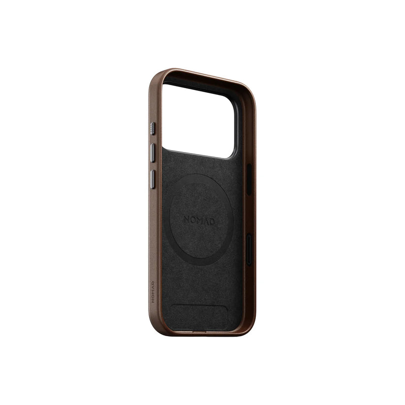 Kryt pre iPhone 17 Pro Max Nomad Traditional Leather Case - hnedý - iSTYLE.sk