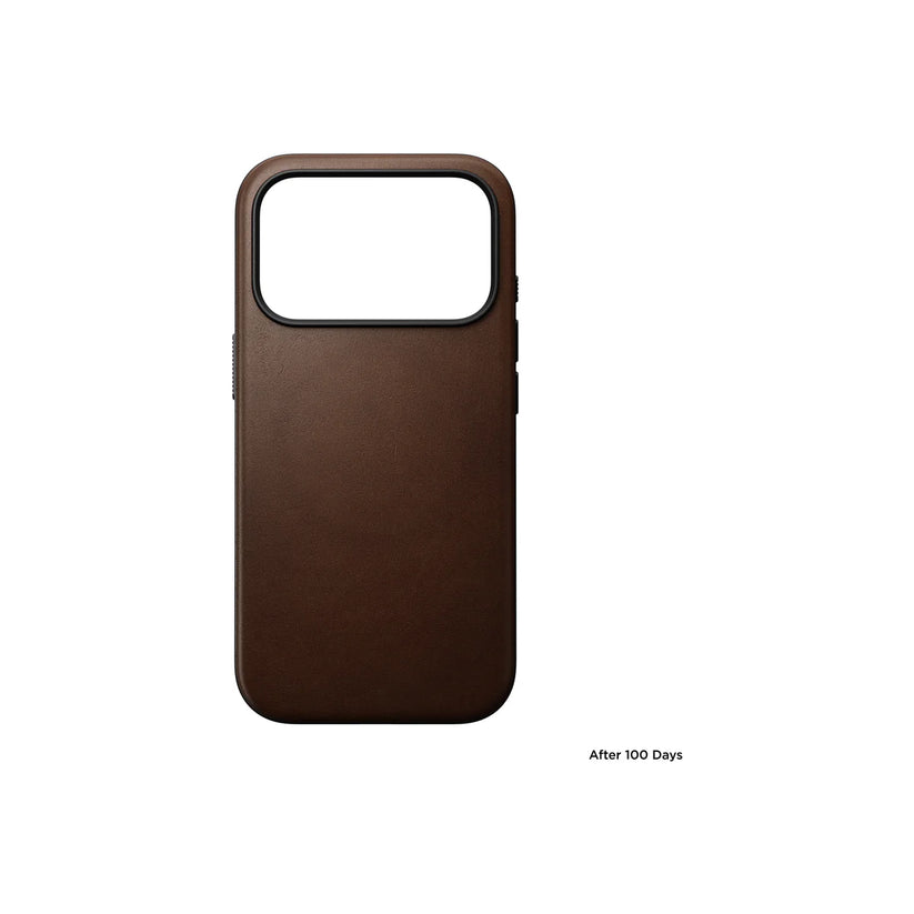 Kryt pre iPhone 17 Pro Max Nomad Modern Leather Case - hnedý - iSTYLE.sk