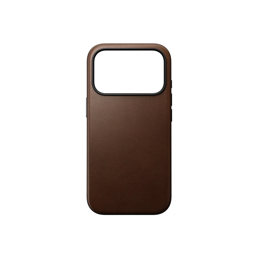 Kryt pre iPhone 17 Pro Max Nomad Modern Leather Case - hnedý - iSTYLE.sk