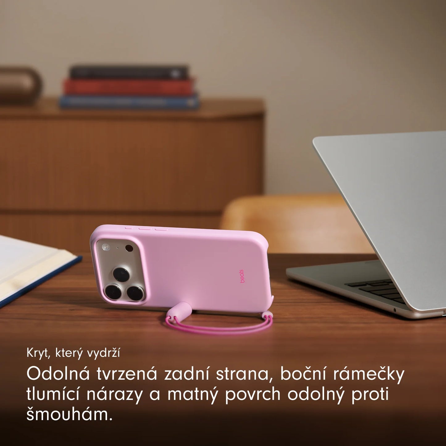 Kryt so stojanom pre iPhone 17 Pro Beats s MagSafe a ovládačom fotoaparátu