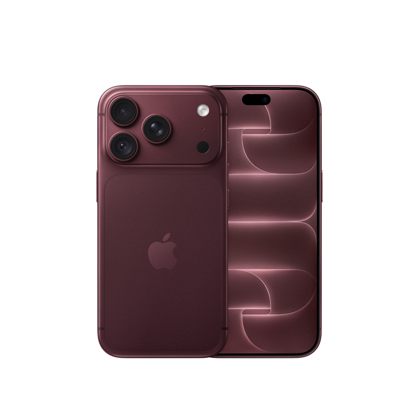 iPhone 18 Pro 256 GB burgundská – pohľad spredu a zozadu