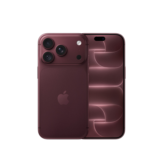 iPhone 18 Pro 1TB Burgundy – pohľad spredu a zozadu